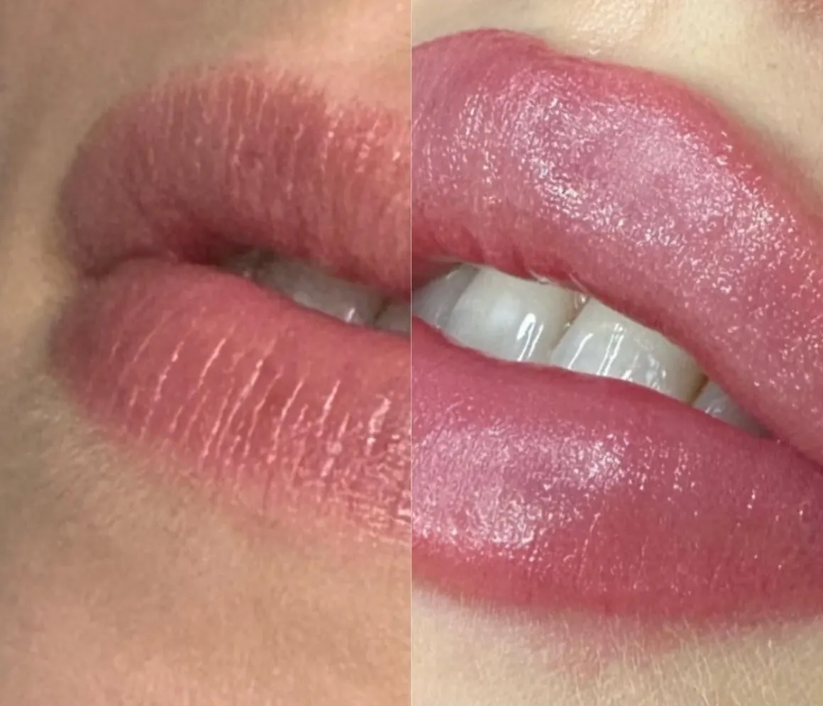 Lips permanent makeup by Erica Castaneda